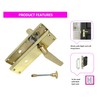 Door Handle Sets Victorian Straight Bathroom Lock Handles Sets Brass