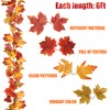 Sggvecsy 10 Pack Fall Maple Leaf Garland 6.75Ft/Piece Artificial Autumn