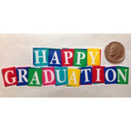 Frances Meyer,Inc. HAPPY GRADUATION BLOCK Sticker (1pc)College•H