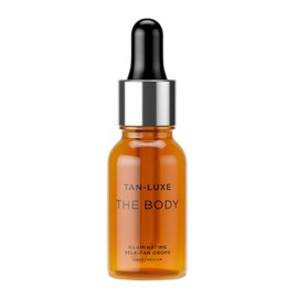 Tan Luxe THE BODY Self Tanning Drops, Medium (15 ml), Add Tan Drops to Skin Care for Custom Body Tan, Cruelty Free and Vegan