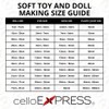 celloexpress Slim Animal Joints 25mm White - Teddy Bear &
