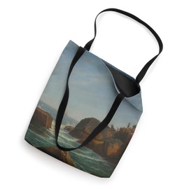 Castle Rock, luminism oil painting, coastal artwork Tote Bag