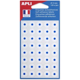 APLI Hole Reinforcement Rings White, Diameter 13mm, 120pcs