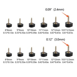 36 Pairs High Heel Tips Replacement Kit, Heel Covers for High Heel Shoes, Heel Repair Kit for Women's Shoes (U-Shaped)