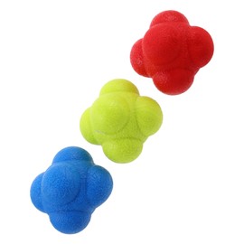 KONTONTY Enhance Reaction Speed 3 Pack Reflex Training Balls Hexagonal Design Ideal for Sports Fitness Training