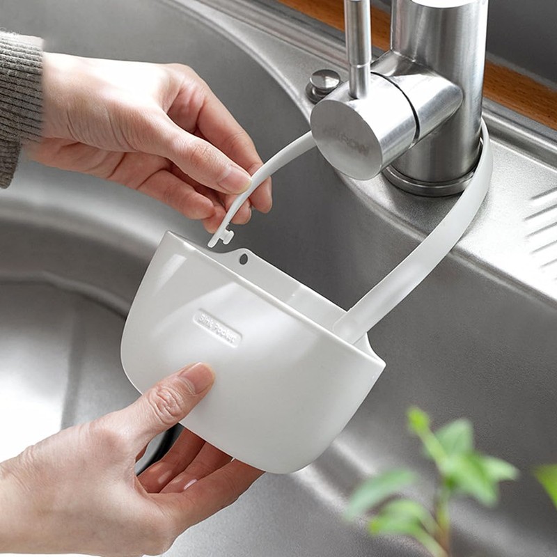 Kinteshun Kitchen Sink Caddy Sponge Holder Hang Basket for Scrubber