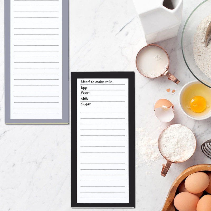 FLIPPED 8 Pack Magnetic Notepads for Refrigerator，Notepads Grocery List Magnet
