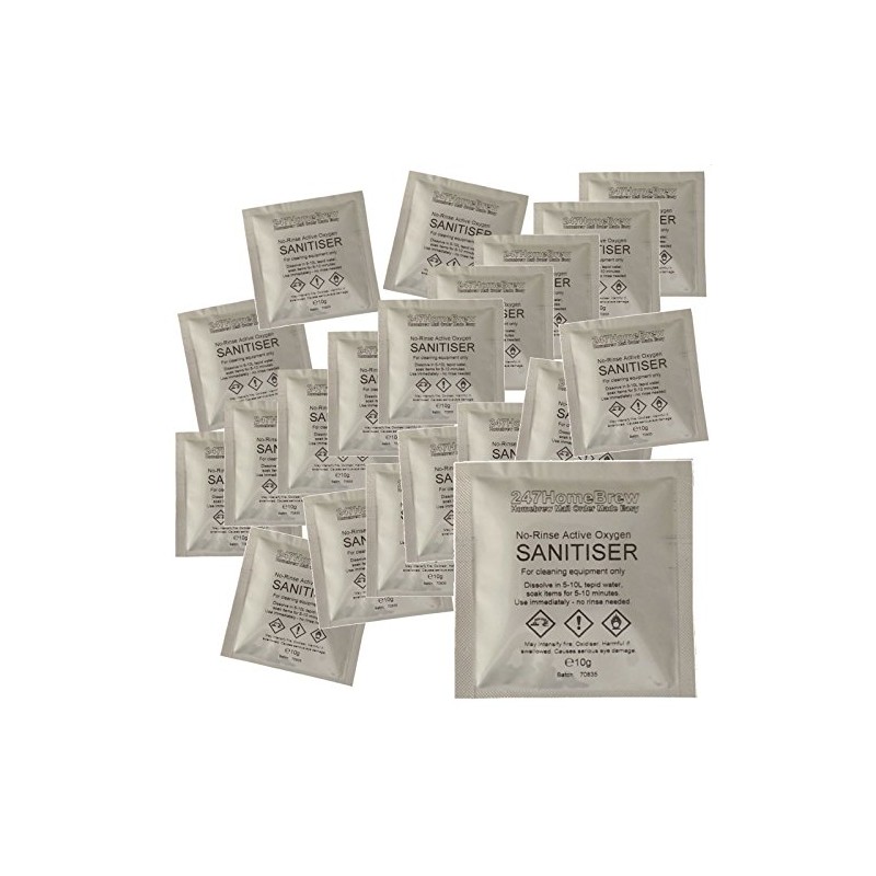 20x No-Rinse Steriliser 10g with Active Oxygen for Homebrew Household