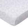 SheetWorld Baby Fitted Playard Sheet 24 x 42 inches, 100% Cotton Woven Sheet, Unisex Boy Girl, Grey Dot Circles Made in USA, Compatible with Travel Crib