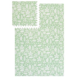 Popsykosy Premium Exercise & Baby Foam Play Mats - Stylish & Large Non-Toxic Puzzle Floor Mat - 6 Tiles - Spacious 6ft x 4ft - Peel-Resistant Reinforced - Soft, Thick, Waterproof - Olive Green