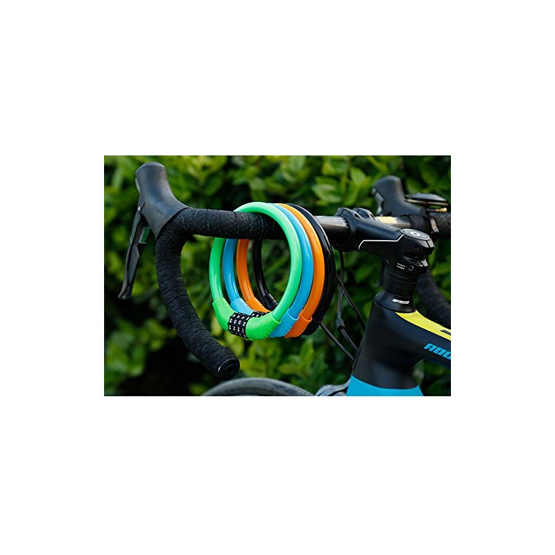 ACCECLE Bicycle Lock Cable Anti-Theft Password Resettable Road Bike Lock