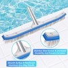 18-Inch Heavy Duty Pool Brush – Stainless Steel Wire &