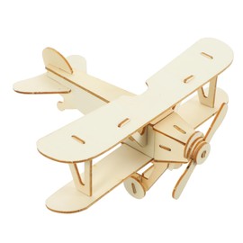 Alasum 2 x Wooden Plane Puzzles, DIY Kits, Aeroplane Toy Puzzle, 3D Model Plane Puzzle for Children, Madera, DIY Aeroplane Model Toy, Construction Kits for Model Airplanes, Juguete Woods