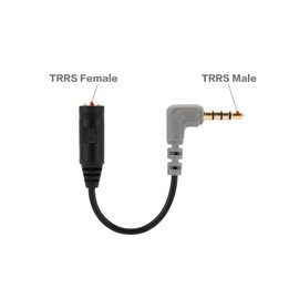 Alphatec Replacement SC4 Microphone Cable for Rode, 3.5 mm TRS to TRRS Adapter Connect Smartphones, Tablets with Rode VideoMic Go, VideoMicro and BOYA Mic Lavalier Microphone Pack of 2