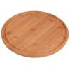 GRAEWE Meat Plate Diameter 25 cm Bamboo with Juice Groove