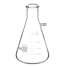 StonyLab 1000ml Borosilicate Glass Filtering Flask, Bolt Neck with Tubulation, 1L (1 Liter)