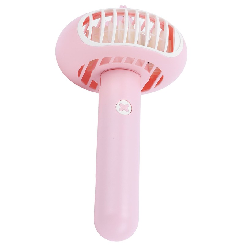 Pink USB Neck Fan Mini Portable Desktop Foldable Fan for