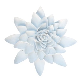 Artgenius Resin Lotus Flower Wall Decor,3D Flower Wall Hanging Decor Modern Art Flowers Decor for Home,Office (WHITE, L)