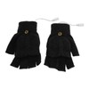 USB Heated Gloves Full Half Fold Back Warm Heated Winter