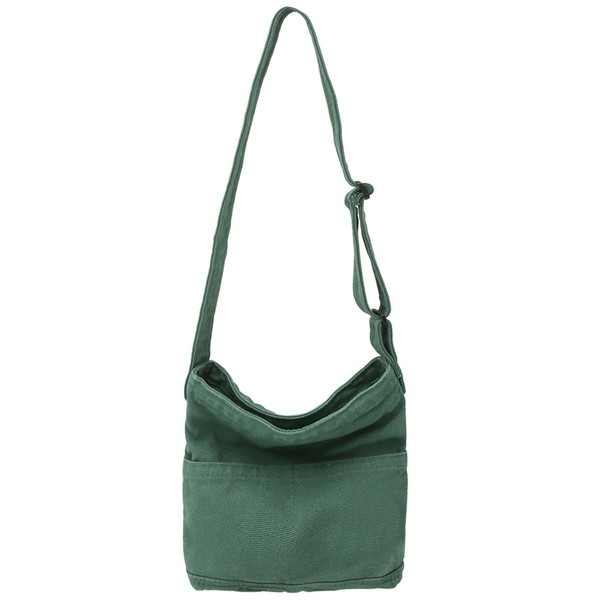 Boziee Canvas Shoulder Bag, Small Shoulder Bag for Men and