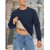 MAGCOMSEN Mens Sweatshirt with Sherpa Lining Pullover Men Winter Basic