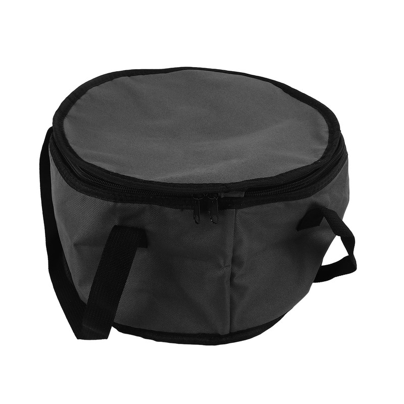 Round Insulated Bag 11x7in Oxford Cloth Casserole Carrier Reusable Cooler