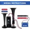 ‎HK 12V 150db Air HornKit with Compressor for Any 12V