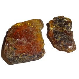 Sublime Gifts - Amber - Genuine Petrified fossilized Tree sap from Sumatra, Indonesia - Metaphysical Crystal Healing Natural Rough Stone Specimen - Amber - 3pc
