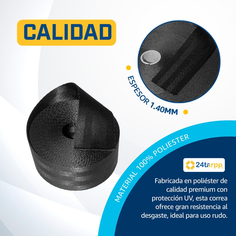 24tarpp | Cinturon de Seguridad 1 3/4'' 45mm para Mochila