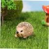 BESPORTBLE 3sets Dwarf Garden Statue Resin Hedgehog Figurine Garden Ornament