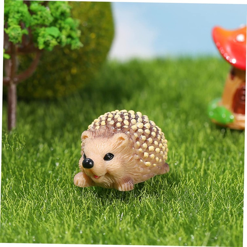 BESPORTBLE 3sets Dwarf Garden Statue Resin Hedgehog Figurine Garden Ornament