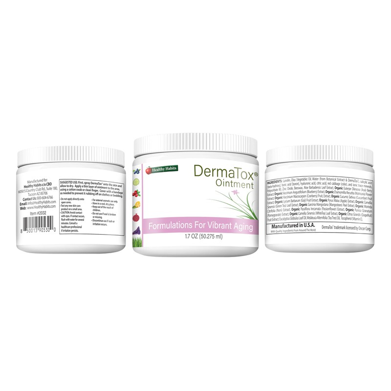 Healthy Habits DermaTox Ointment All Purpose Safe and Effective Skin