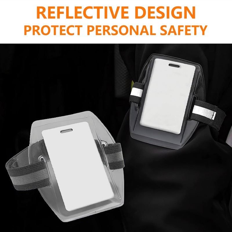 YHNTGB 5 Pcs Arm Badge Holder Armband ID Card Badge