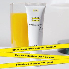 Glowy Hours is a face care giving you an immediate healthy glow | Moisturizes and illuminates your complexion | 97% natural ingredients | 30mL | Nidéco