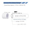 TOP-VIGOR 10Pcs 1/2 Inch PVC Pipe End Cap Fitting, PVC