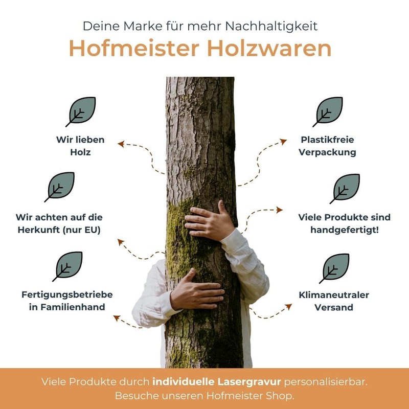 Hofmeister Holzwaren Wooden Meat hammer made from beech wood