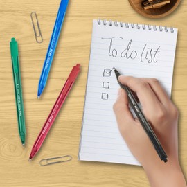 Paper Mate InkJoy 100RT Retractable Ballpoint Pens | Medium Point (1.0mm) | Black | 20 Count