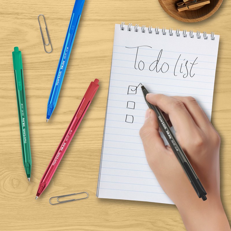 Paper Mate InkJoy 100RT Retractable Ballpoint Pens | Medium Point
