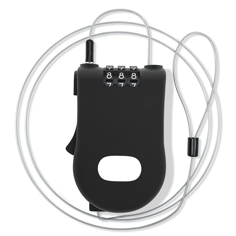 Dreneco Travel Cable Lock, 3 Digit Security Cable Padlock, Combination