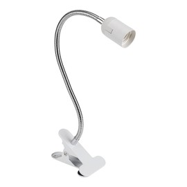 Adjustable 400 mm Gooseneck Desk Lamp Clip On, E27 Screw Port Table Lamp for Make-Up, Tattoo, Manicure, Eyelash Extension, Office, Night Reading (EU Plug)