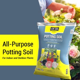 LGM Soil All-Purpose Potting Soil Mix - Organic Houseplant Soil - Natural Potting Mix for Indoor & Outdoor Plants - Potting Soil for Gardening - Ideal for Rooting Cuts & Germinating Seeds (0.5 Cu Ft)