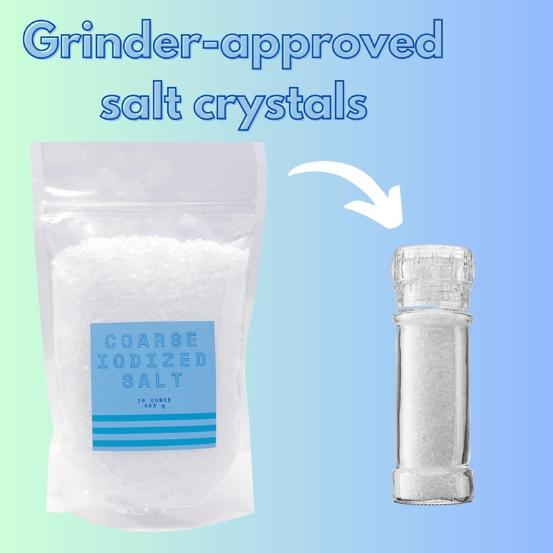 Iodized Salt for Grinder, Coarse Iodized Salt for Grinder Refill