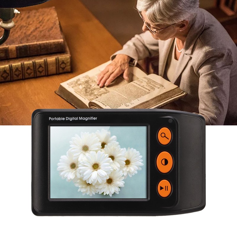 3.5in LCD Screen Electronic Video Magnifier 2x to 25x Zoom