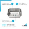 KABCO 23 Inch Stainless Steel Single Bowl Classic Kitchen Sink,