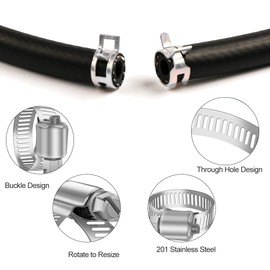 Petrol Hose, 1 m 4 mm Fuel Hose, Petrol Hose Set, Petrol Hose, Lawn Mower, Motorcycle Petrol Hose, Fuel Gas Line, Fuel Line, Petrol Hose