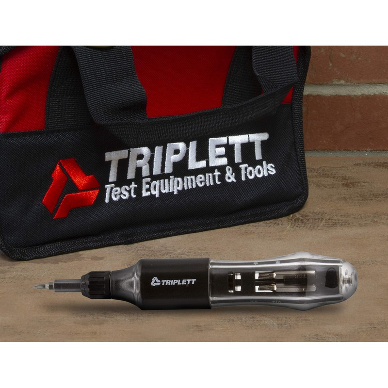 Triplett TMAL-002 10-in-1 Mini Autoloading Ratcheting Screwdriver with Magnetic Bits