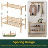Z&L HOUSE 3-Tier Shoe Rack for Closet, Stackable Shoes Rack
