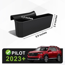 Muslogy for 2026 2025 2024 2023 Pilot Center Console Shifter Storage Box ABS Material Console Side Organizer Left & Right Set Compatible with Honda Pilot 2023-2026