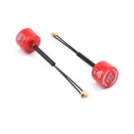 YoungRC FPV 5.8G LHCP Antenna High Gain 3Dbi FPV Mini Antenna for DJI O3 Air Unit FPV Racing Drone with IPEX1 Connector (Red)