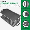 ProSource 2-in-1 Reversible 19.5” x 9” Cast Iron Griddle with